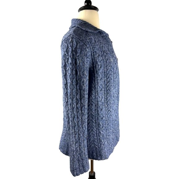 Grandma L.L Bean Cable Knit Wool Blend Button Cardigan, Women's X-Large Regular - Picture 6 of 10